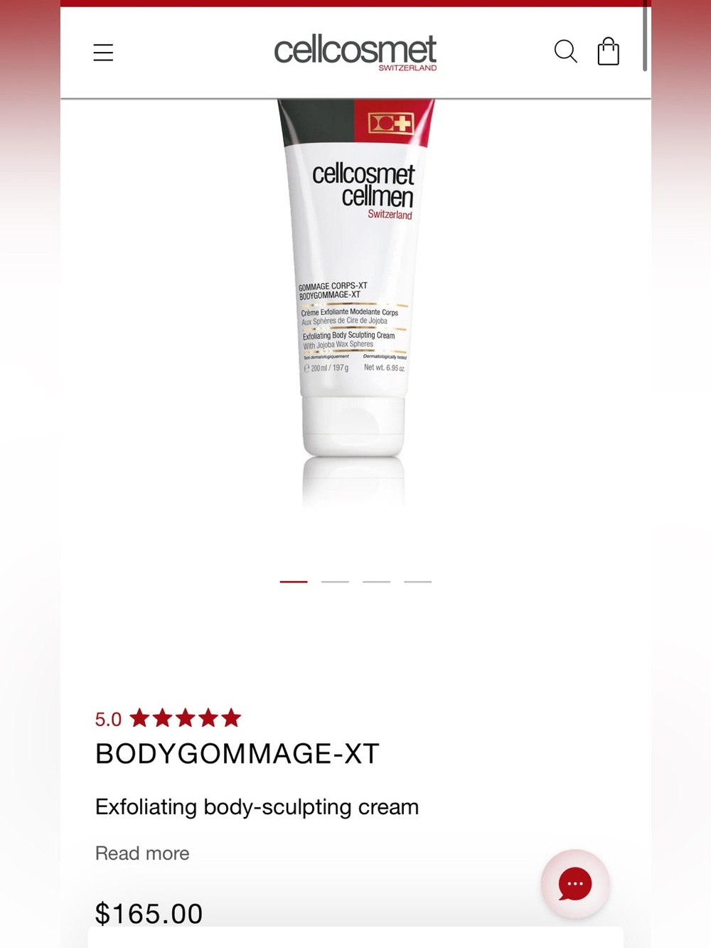 Cellcosmet BODYGOMMAGE-XT Exfoliating Cream